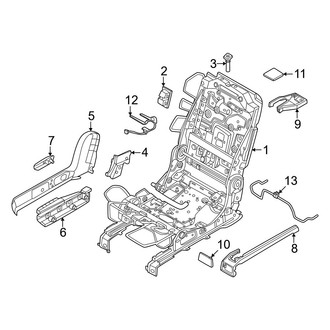 Lincoln OE - Seats & Tracks - Rear Seat Components (40% Seat, Frame and Components)
