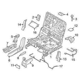 Lincoln OE - Seats & Tracks - Rear Seat Components (60% Seat, Frame and Components)