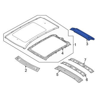 Lincoln OE - Rear Roof Header Panel