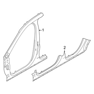 Lincoln OE - Pillars, Rocker & Floor - Aperture Panel (FULL HYBRID EV-GAS (FHEV))