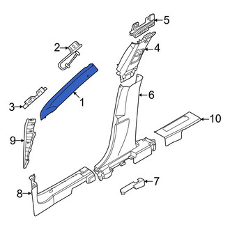 Lincoln OE - Left Lower Body A-Pillar Trim Panel