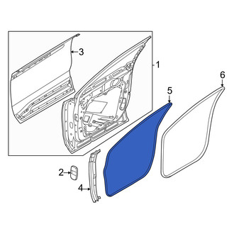 Lincoln OE - Rear Left Outer Door Seal