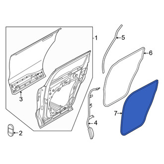 Lincoln OE - Rear Left Inner Door Seal