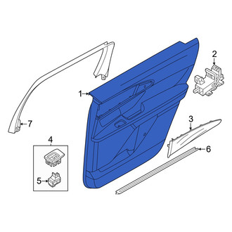 Lincoln OE - Rear Left Inner Door Interior Trim Panel