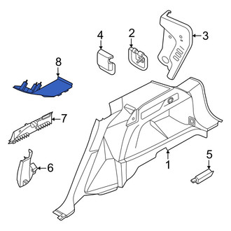 Lincoln OE - Right Body D-Pillar Trim Panel