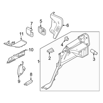 Lincoln OE - Quarter Panel - Interior Trim (Driver Side)