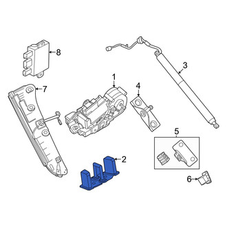 Lincoln OE - Rear Liftgate Lock Striker Plate