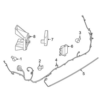 Lincoln OE - Rear Bumper - Electrical Components (With Appearance Package)