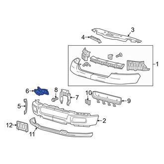 Lincoln OE - Front Left Bumper Face Bar Bracket
