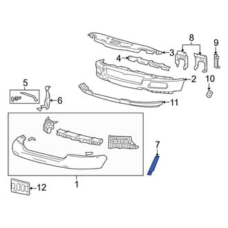 Lincoln OE - Front Right Upper Bumper Face Bar Brace