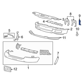 Lincoln OE - Front Bumper Face Bar Bracket