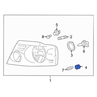 Lincoln OE - Front Side Marker Light Socket