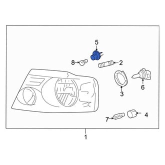 Lincoln OE - Front Parking Light Bulb Socket