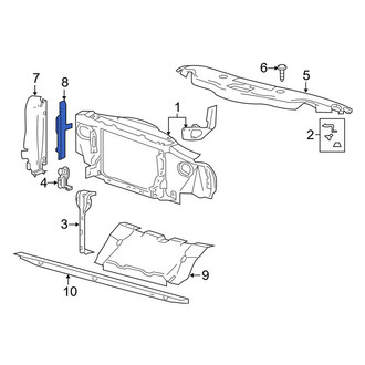 Lincoln OE - Front Left Inner Radiator Support Air Deflector