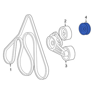 Lincoln OE - Accessory Drive Belt Idler Pulley