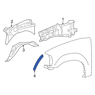 Lincoln OE - Front Fender Liner Extension