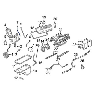 Lincoln OE - Left Engine Timing Cover Gasket