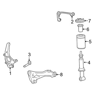Lincoln OE - Front Suspension - Suspension Components (4WD)