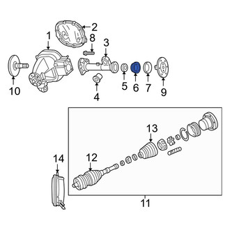 Lincoln OE - Rear Drive Axle Shaft Seal