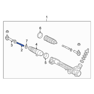 Lincoln OE - Outer Steering Tie Rod End