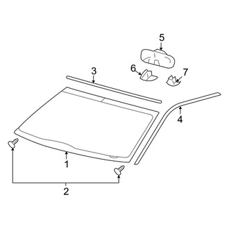 Lincoln OE - Windshield - Glass