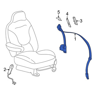 Lincoln OE - Front Left Seat Belt Lap and Shoulder Belt