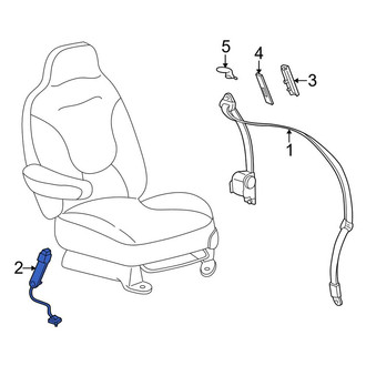 Lincoln OE - Front Right Seat Belt Receptacle