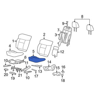 Lincoln OE - Front Right Seat Cushion Pad