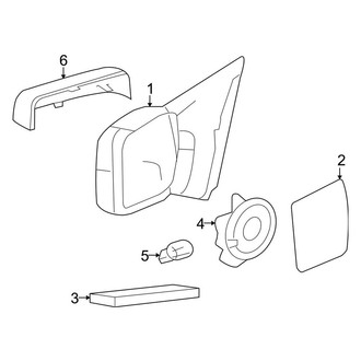 Lincoln OE - Front Door - Outside Mirrors