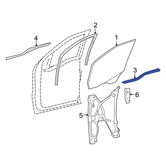 Lincoln OE - Front Door Belt Molding