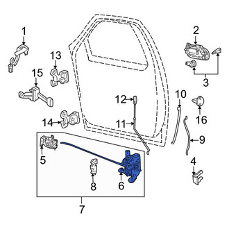 Lincoln OE - Front Left Door Latch Assembly