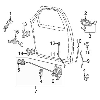 Lincoln OE - Front Door - Lock & Hardware