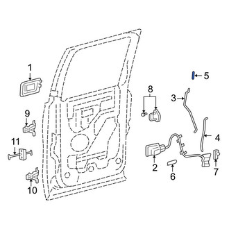 Lincoln OE - Front Door Lock Knob