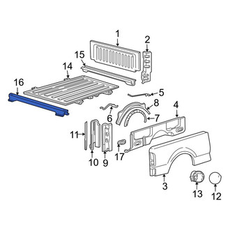Lincoln OE - Rear Truck Bed Floor Sill