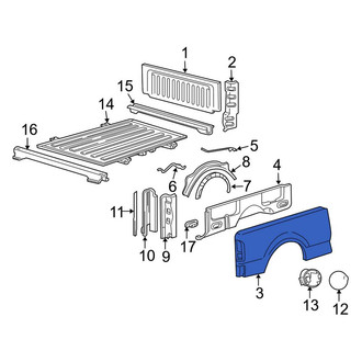 Lincoln OE - Rear Left Truck Bed Panel