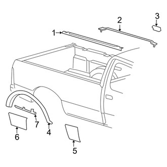 Lincoln OE - Pick Up Box - Exterior Trim (Body Side)