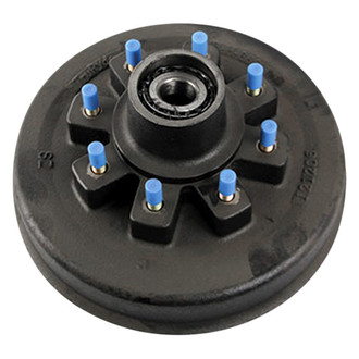 CURT® - 1/2" 8 on 6.5" Bolt Pattern Brake Hub Assembly for 7000 lbs Axles