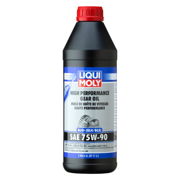 Liqui Moly® - High Performance SAE 75W-90 Full Synthetic API GL-4+ Hypoid Gear Oil, 1 Liter - Single