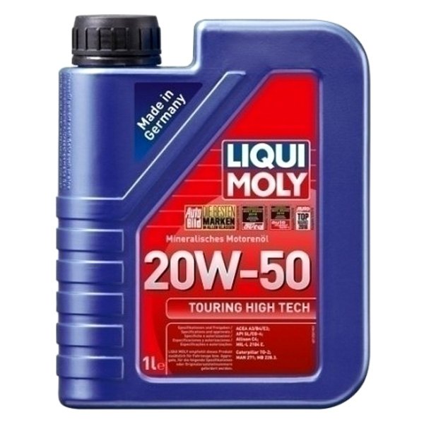 Liqui Moly® - Touring High Tech SAE 20W-50 Conventional Motor Oil, 5 Liters (5.28 Quarts)