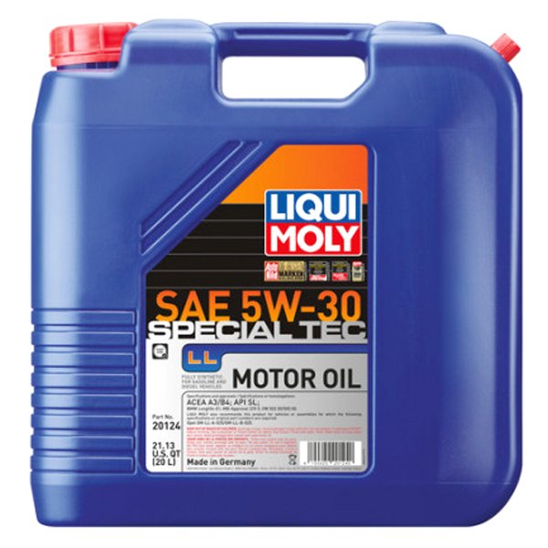Liqui Moly® - Special Tec™ LL SAE 5W-30 Synthetic Motor Oil, 20 Liters (21.13 Quarts)