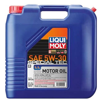 Liqui Moly® - Special Tec™ LL SAE 5W-30 Synthetic Motor Oil, 20 Liters (21.13 Quarts)