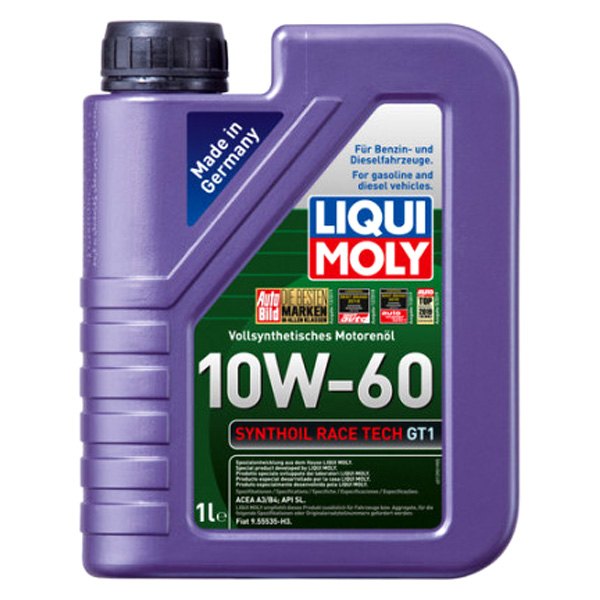 Liqui Moly® - Synthoil™ Race Tech GT1 SAE 10W-60 Synthetic Motor Oil, 20 Liters (21.13 Quarts)
