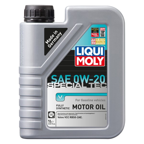 Liqui Moly® - Special Tec™ V SAE 0W-20 Synthetic Motor Oil, 1 Liter (1.06 Quarts)