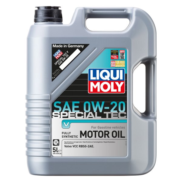 Liqui Moly® - Special Tec™ V SAE 0W-20 Synthetic Motor Oil, 5 Liters (5.28 Quarts)