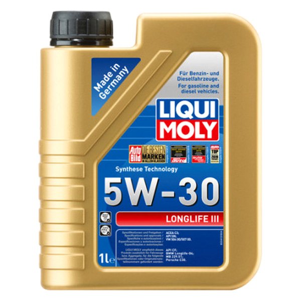 Liqui Moly® - Longlife III SAE 5W-30 Synthetic Motor Oil, 5 Liters (5.28 Quarts)