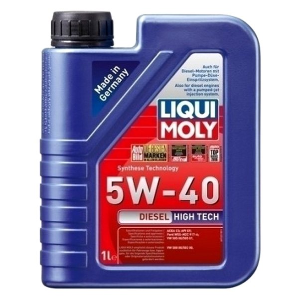 Liqui Moly® - High Tech SAE 5W-40 Synthetic Motor Oil, 5 Liters (5.28 Quarts)
