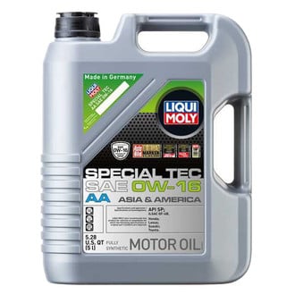 Liqui Moly® - Special Tec AA SAE 0W-16 Full Synthetic Motor Oil, 5 Liters (5.28 Quarts)