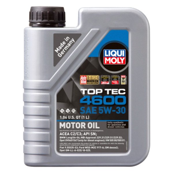 Liqui Moly® - Top Tec™ 4600 SAE 5W-30 Synthetic Motor Oil, 20 Liters (21.13 Quarts)