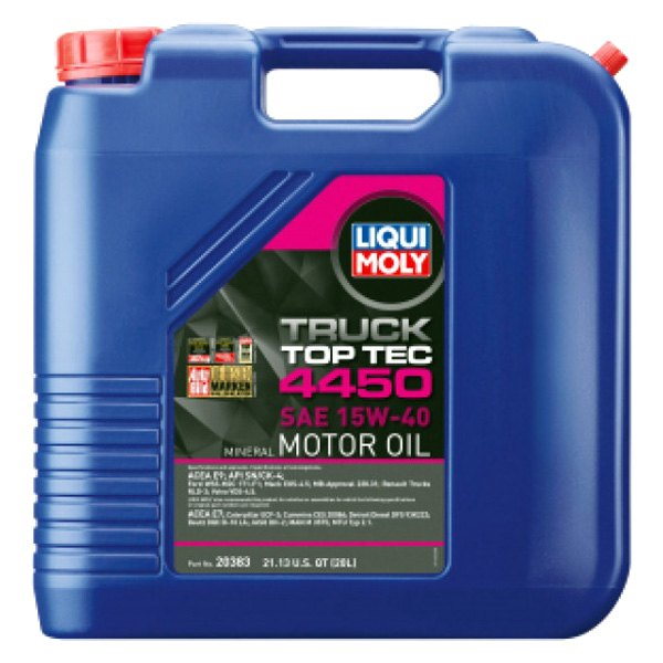 Liqui Moly® - Top Tec™ 4450 SAE 15W-40 Conventional Motor Oil, 20 Liters (21.13 Quarts)