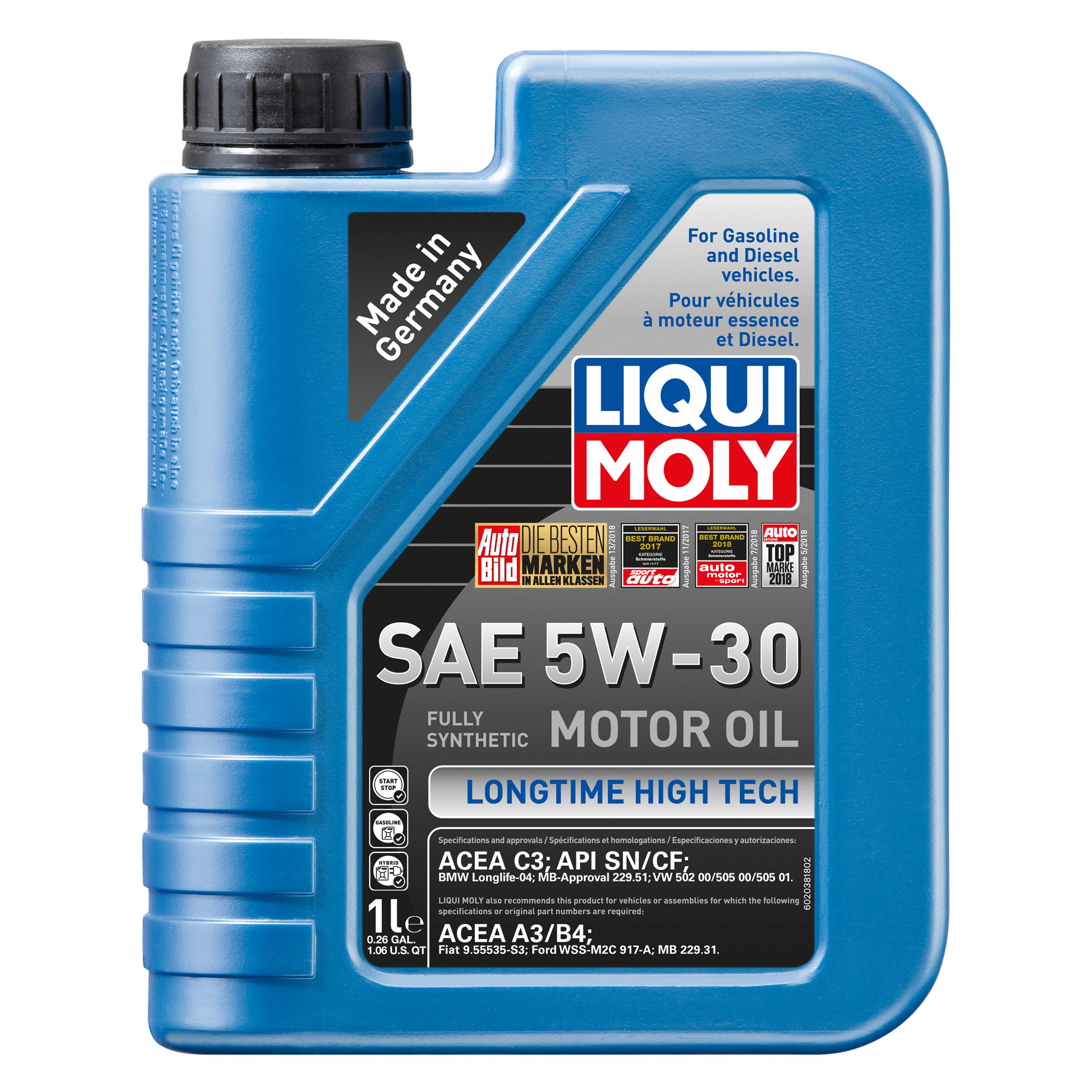 Liqui Moly® - Chevy Silverado 1500 4.8L / 5.3L / 6.2L 2011 Longtime High  Tech™ SAE 5W-30 Motor Oil
